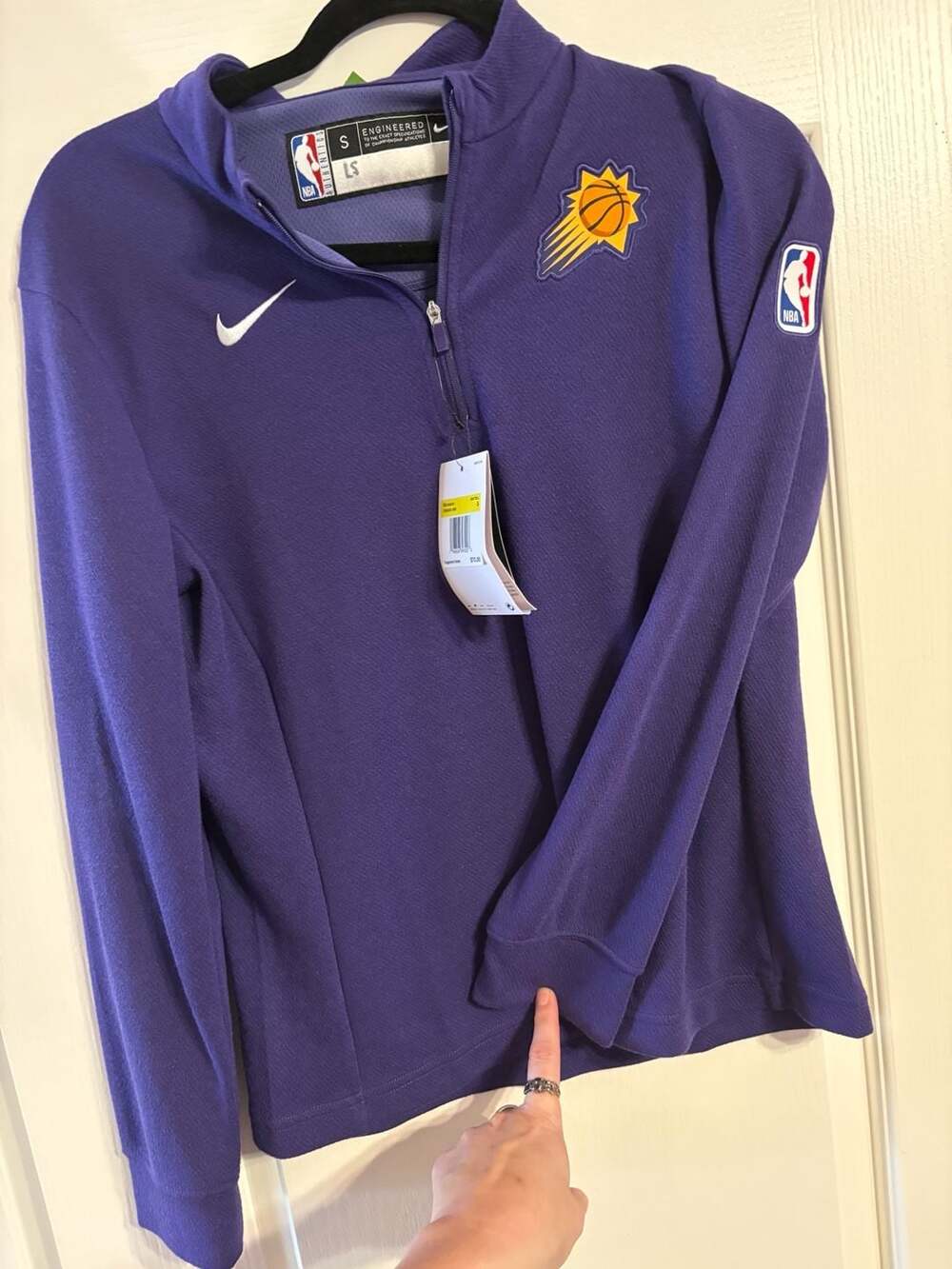 NWT Nike Phoenix Suns NBA 1/4-Zip Pullover Women’s Size S Purple